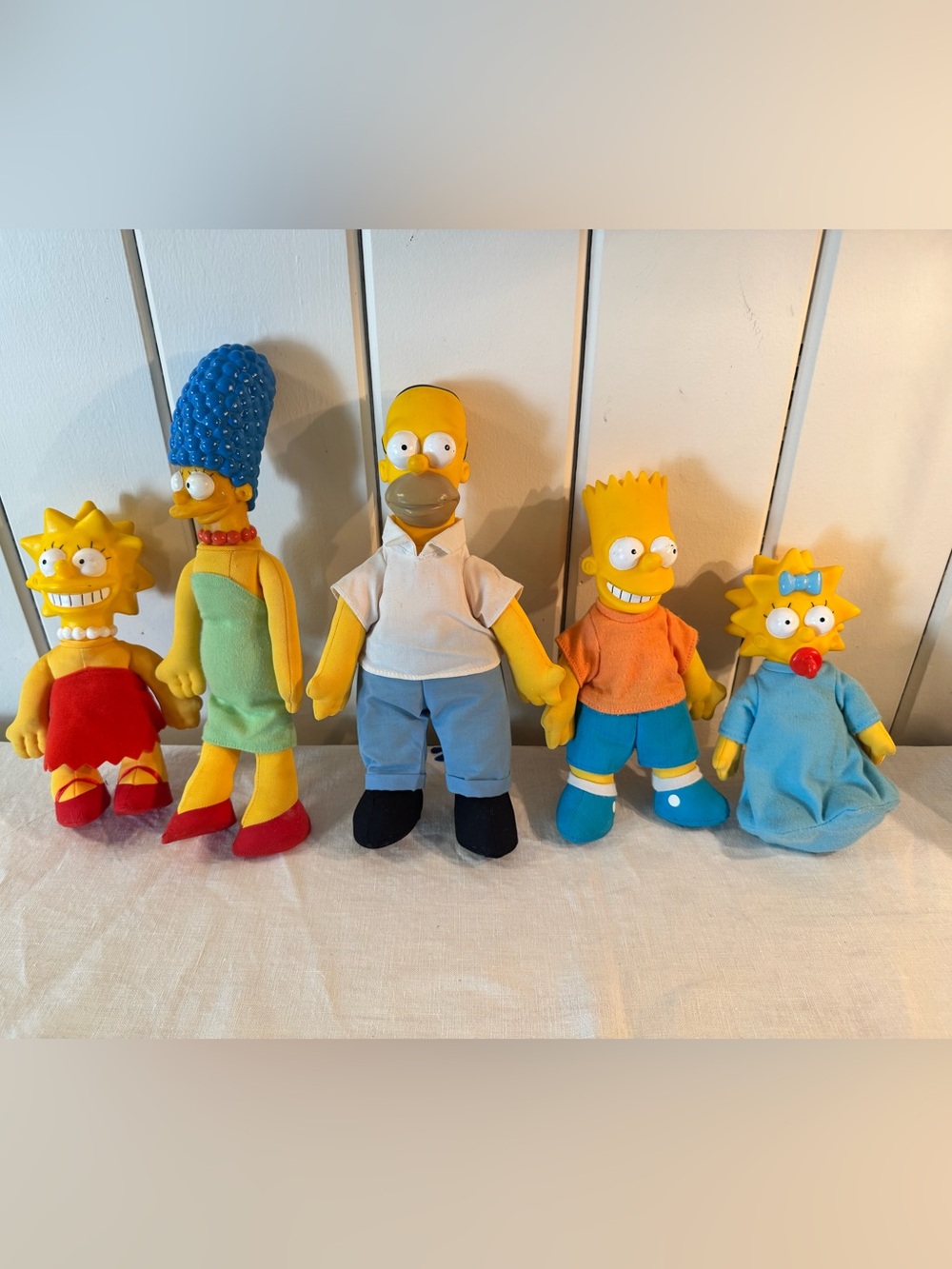 Vintage 1990 The Simpsons Family Dolls Set of 5 Matt Groening Fox